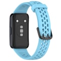 Miniatyrbilde 1 av 5: For Huawei Band 8 Pustende Silikon Smart Watch Rem, Komfortabel Bruk Håndleddsrem Baby Blue