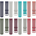 Miniatyrbild 2 av 5: För Fitbit Charge 5 Silicone Hole Watch Band MKY Dark Blue