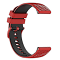 Miniatyrbilde 3 av 5: Klokkestropper for Garmin Vivoactive 4/Garmin Forerunner 255 klokkebånd Grid Texture Replacement Watch Red Black E Garmin Forerunner 255