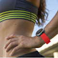 Miniatyrbilde 5 av 5: 20mm Striper Tekstur Silikon Rem for Garmin Vivoactive 3 Justerbar Remstropp Red E Garmin Vivoactive 3
