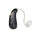 Miniatyrbillede 1 af 5: Høreapparater - Genopladelige digitale enkeltøre høreapparater egnet til ældre, ergonomisk design, sort