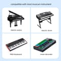 Miniatyrbillede 2 af 2: Adaptere 3-i-1 8-Pin, Type-C, Micro USB til USB-B MIDI 3-i-1 Instrument/Printerkabel (Blå)