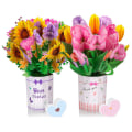 Miniatyrbilde 1 av 5: 2 stk Popup-blomsterbukett, til takkemor, jubileum, kjærlighet