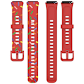 Pikkukuva 3 / 5: Huawei Band 7:lle suunniteltu silikoniranneke Red, Red C Huawei Band 7