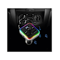 Miniatyrbillede 2 af 2: Bluetooth 5.0 FM Transmitter Trådløs Håndfri Bil Mp3 Afspiller Bluetooth Kit FM Modulator Dobbelt USB Oplader RGB Lys