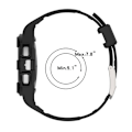 Miniatyrbilde 5 av 5: Silikonklokkebånd erstatningsreim for Samsung Galaxy Watch4 44mm, med integrert klokkeetui Orange