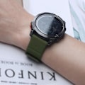 Miniatyrbillede 5 af 5: For Garmin Fenix 5 / 5X / 6X / 7X urrem 22mm Dual Color Silikon Smart Watch Band Army Green  Black
