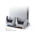 Miniatyrbilde 2 av 5: Kjølevifte Dual Ladestasjon Kjøler Lader Base Vertikal Stativ For Gaming