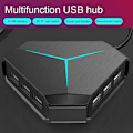 Miniatyrbild 3 av 5: 6 portar USB Hub Multi Splitter Expansion Adapter För PC Dator Laptop