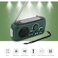 Miniatyrbild 5 av 5: radio am fm, Solcellsdriven Vevradio LED Ficklampa (vit)