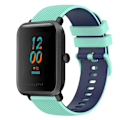 Miniatyrbilde 1 av 4: To-fargets silikonklokkebånd for Amazfit BIP U Teal Blue