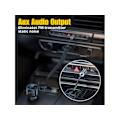 Miniatyrbild 4 av 4: Bluetooth 5.4 Aux Biladapter, Dubbla USB C/A, Handsfree, Stöd för USB-minne (Svart)