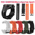 Pikkukuva 2 / 5: 24 mm pehmeä silikoniranneke Suunto7 9 Baro -rannekkeen vaihtoon, rannekoru Suunto D5 Suunto 7 Sport -älykellolle Army Green [Black Button]