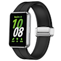 Miniatyrbillede 3 af 5: Blød silikone-rem til Samsung Galaxy Fit3 med magnetisk foldelås Black