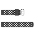 Pikkukuva 4 / 4: For Fitbit Charge 3 / 4 Ontto Neliö Silikonihihna Black