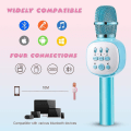 Pikkukuva 2 / 5: Langaton Bluetooth karaoke-mikrofoni, kannettava lasten karaokesoitin Sky blue
