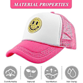 Pikkukuva 5 / 5: Unisex baseball cap Smiley, keltainen kimalteleva smiley brodeerattu kuorma-autohattu red