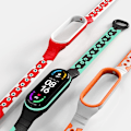 Pikkukuva 4 / 5: Kaksiväri silikoniranneke älykellolle, rannekorun rannekkeen vaihto Xiaomi Mi Band 6:lle Multicolor D Other Xiaomi Models