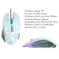 Miniatyrbillede 5 af 5: Sjq Gaming Mus Usb Wired 2400 Dpi Ergonomisk Gamer Mus Led Baggrundsbelyst White
