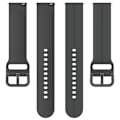 Miniatyrbild 4 av 5: Universell klockarmband i silikon för Samsung Galaxy Watch 3 45 mm/Huawei Watch GT3 SE, 22 mm, justerbart armband Dark Grey