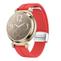 Pikkukuva 2 / 5: Garmin Lily 2 -silikoniranneke magneettisella taittolukolla Red Silver Buckle