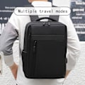 Miniatyrbild 5 av 5: Affärsryggsäck, Vattentät Väska för Resor Flyg Passar 15,6 Tums Laptop Med USB Laddningsport Black