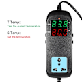 Miniatyrbillede 2 af 5: Elektronisk termostat LED digitalt display Opdrætstemperaturkontrol termoelement termostat med stikkontakt AC 90v250v US Plug