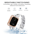 Miniatyrbild 4 av 4: För Fitbit Versa 2-rem White Ash Flower