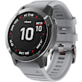 Miniatyrbillede 2 af 4: Kompatibel med Fenix 6X/7X Band 26mm Easy-fit blød silikone urrem udskiftning til Fenix 5X/Fenix 5X Plus/Fenix 3 Smartwatches (sort) Grey