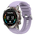 Miniatyrbillede 5 af 5: Silikoneurrem til Garmin MARQ/Approach S62/S60, udskiftningsurrem med honeycomb-tekstur Purple