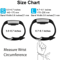Miniatyrbild 4 av 4: Ersättningsband som är kompatibla för Fitbit Charge 2, Classic & Special Edition justerbara sportarmband Large black