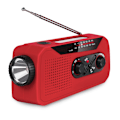 Pikkukuva 1 / 5: Hätätila AM/FM/NOAA-sääradio, taskulampulla ja SOS-hälytyksellä (punainen)