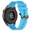 Miniatyrbillede 1 af 4: Håndledsremme 20mm Teksturerede Smart Watch Remme til Huawei Watch GT3/Watch GT, Sport Style Udskiftet Håndled Azure, Sky Blue I Huawei Watch GT3