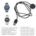 Miniatyrbild 3 av 5: För Fo-ssil Q Gen 1 2 3 Laddningsbas USB Laddare Adapter Kabel Power