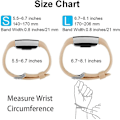 Miniatyrbild 5 av 5: Ersättningsband som är kompatibla för Fitbit Charge 2, Classic & Special Edition justerbara sportarmband Large Tan