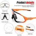 Pikkukuva 4 / 5: Pyöräilylasit Miesten Photochromic Aurinkolasit Naiset Mtb Maastopyörä Polkupyörä color 8