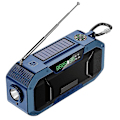 Miniatyrbillede 1 af 5: Bærbar nødradio Am/fm håndsving-radio med lys lommelygte Sos Alarm og 5000 mah Power Bank Fm digital radio Blue