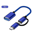 Pikkukuva 1 / 5: USB C Otg -lataussovitin 10w Pd-laturi 2 in 1 Type-c Uros - Usb2.0 Naaras Otg-liitin Matkapuhelinsovittimet Macbook Pro 05 USB
