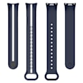 Miniatyrbillede 4 af 5: Blød silikoneurrem til Xiaomi Smart Band 8 - To-farvet justerbar håndledsrem med spænde/gul A Xiaomi Smart Band 8