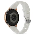Miniatyrbillede 1 af 3: Til Garmin Venu 2 Plus/Samsung Galaxy Watch4 Watch Band 20mm Circle Design Udskiftningsrem White, White A Samsung Galaxy Watch A