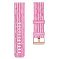 Miniatyrbillede 3 af 5: Til Garmin Venu 20mm Nylon Vævet Urrem LCS Pink