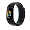 Pikkukuva 1 / 5: Hihna Fitbit Charge 5 -älykellolle Watch Urheilu Nylon Loop Rannekoru Ranneke Correa Pulsera Fitbit Charge 5 Band Charcoal