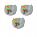 Miniatyrbillede 1 af 5: 3 X kosteclips, runde C