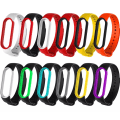Miniatyrbilde 3 av 4: For Xiaomi Mi Band 6 (ca8856) silikonklokkerem Black Grey