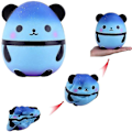 Pikkukuva 5 / 5: Jumbo Squishies Panda Squishy Lelut Kawaii Söpöt Panda Squishy Reliever -lelut pojille ja tytöille Syntymäpäiväjuhlatarvikkeet Blue