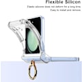 Pikkukuva 3 / 5: Kotelo Samsung Galaxy Z Flip 7:lle, saranasuojalla ja rengaspidikkeellä (vaaleanpunainen)