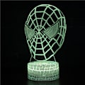 Miniatyrbild 5 av 5: Spiderman serie 3d nattlampa pojke flicka god natt present Vit bas: Färgglad touch 16 16 color remote control