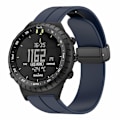 Miniatyrbilde 4 av 4: Magnetisk spenne 22mm rem erstatning silikon klokkebånd for Suunto Core Midnight Blue