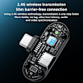 Miniatyrbillede 3 af 4: YESIDO KR16 8-polet modtager trådløs lavaliermikrofon