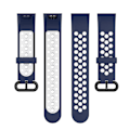 Miniatyrbillede 3 af 5: Dual-Color Hollow Silicone Watchband Strap Replacement for Xiaomi Redmi Watch 2 J Other Xiaomi Models